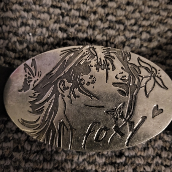 Roxy Accessories - Roxy Leather Black Belt, size Small